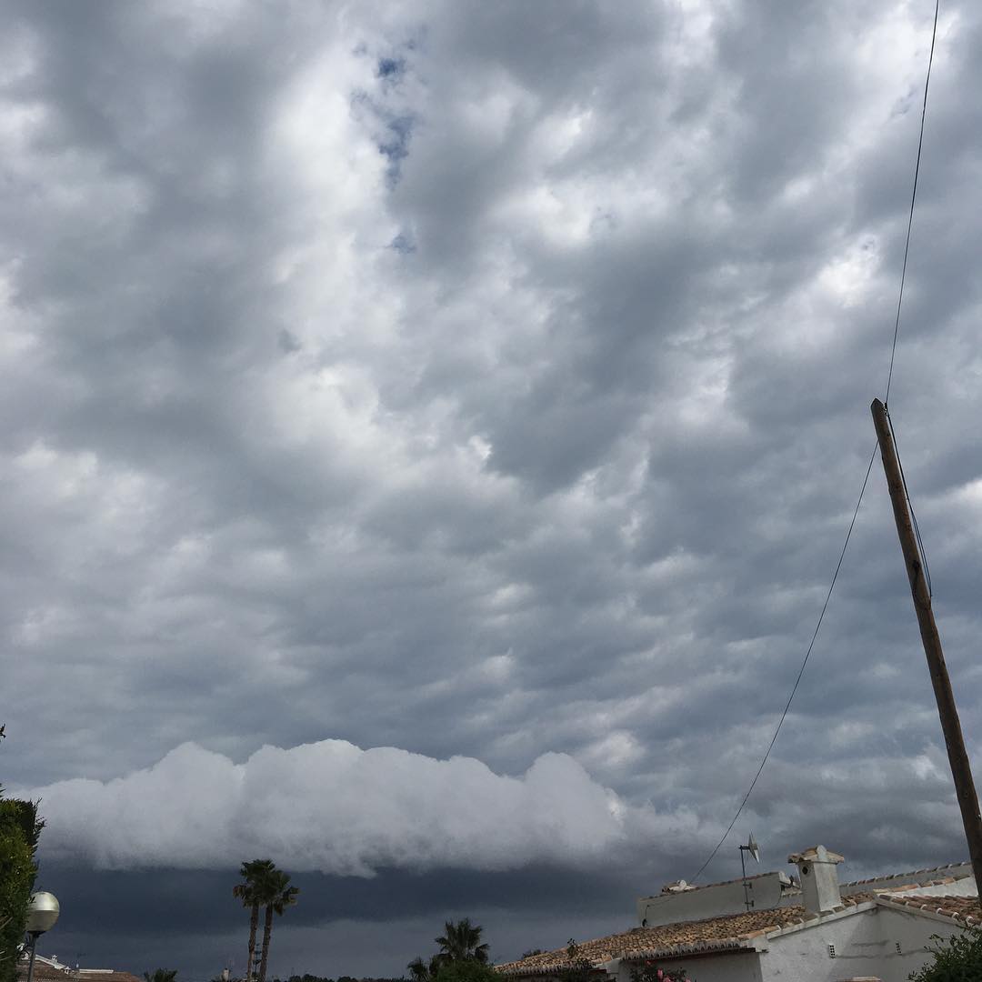 Storm clouds in Spain.