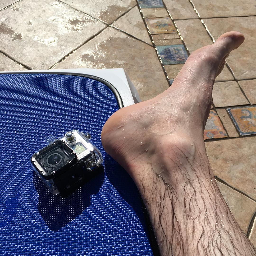 First outdoor swim of the year.