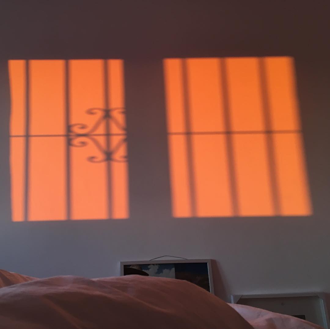 The sunrise this morning
