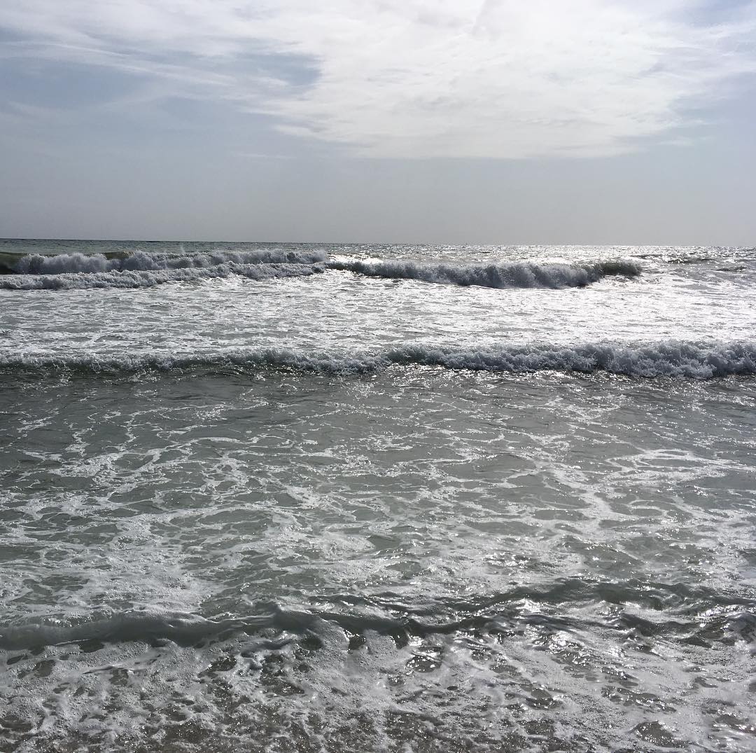 The sea, finally stirring up sediment.