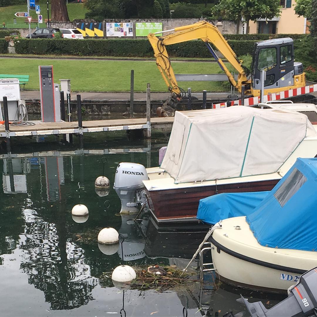 When a boat is left unused.
