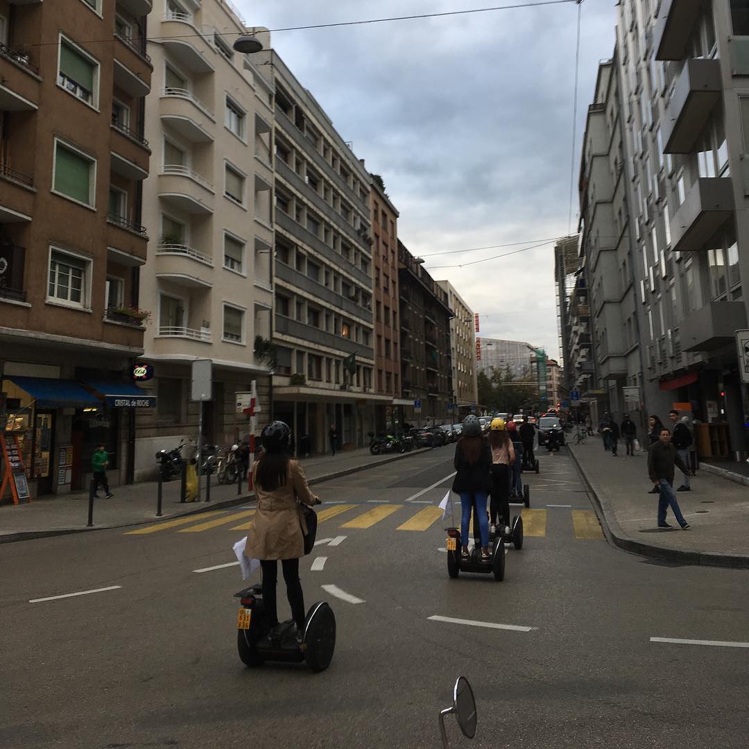 A herd of segways.