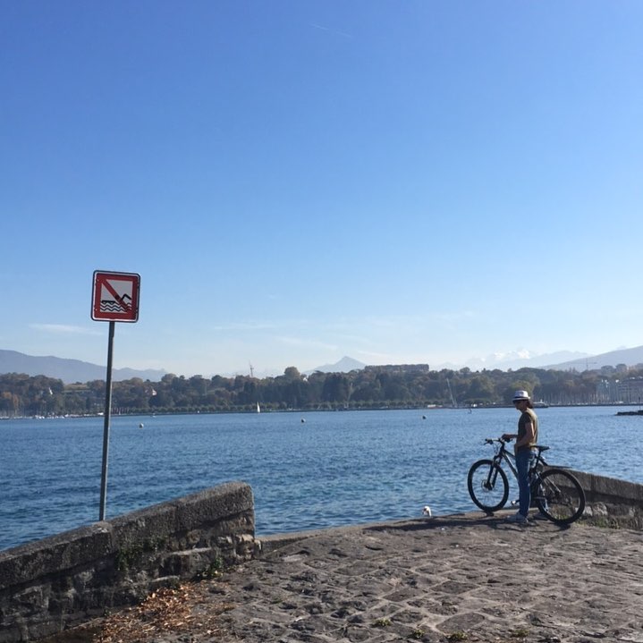No diving but cycling is feasible.