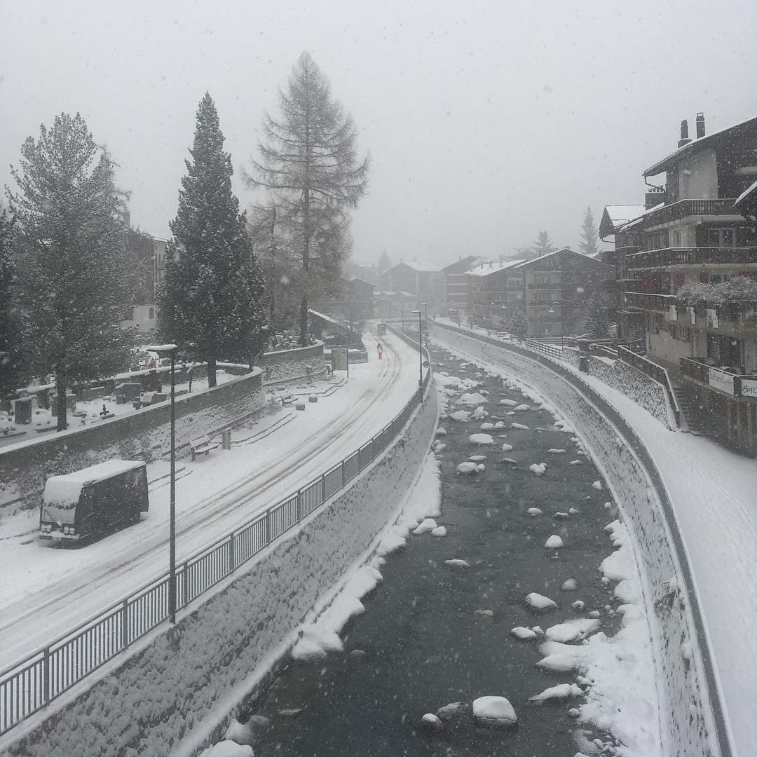 Winter scene.