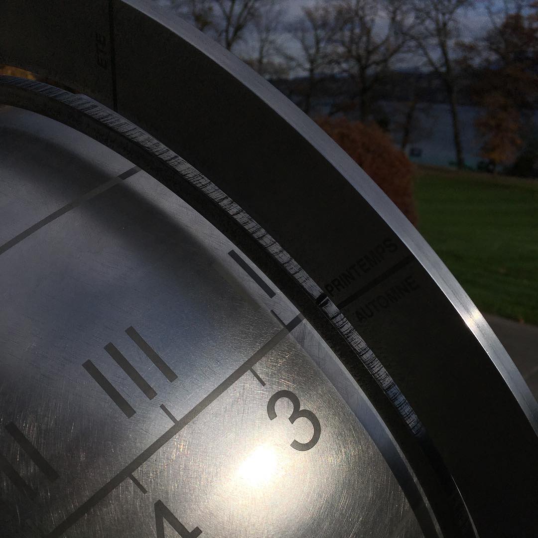 Earlier today I played with a solar clock.