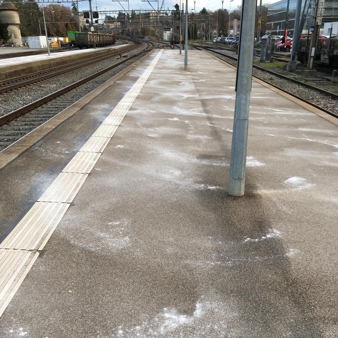 The environmental impact of commuting. Salt making its way in to the water system.