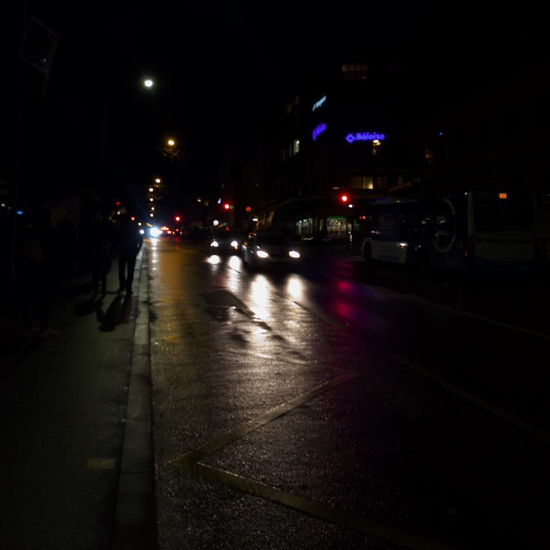 Waiting for a bus...