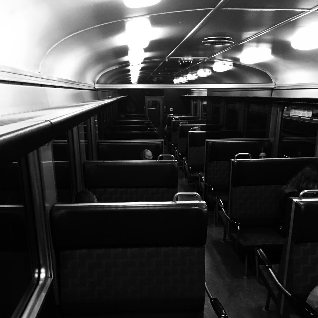 The ancient train I am in. ;-)