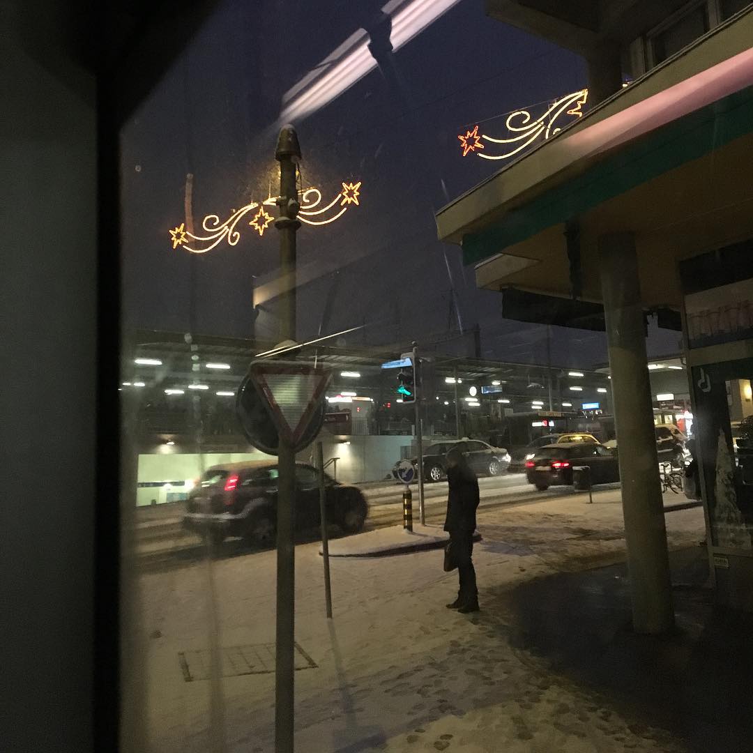 Seen from a bus.