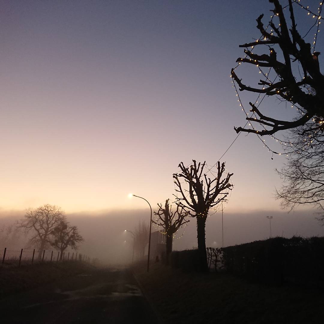 The morning commute.