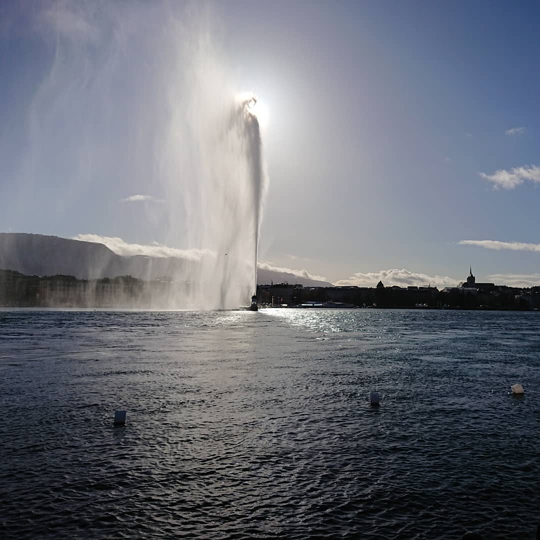 Trying to extinguish the sun with two tons of water a second.