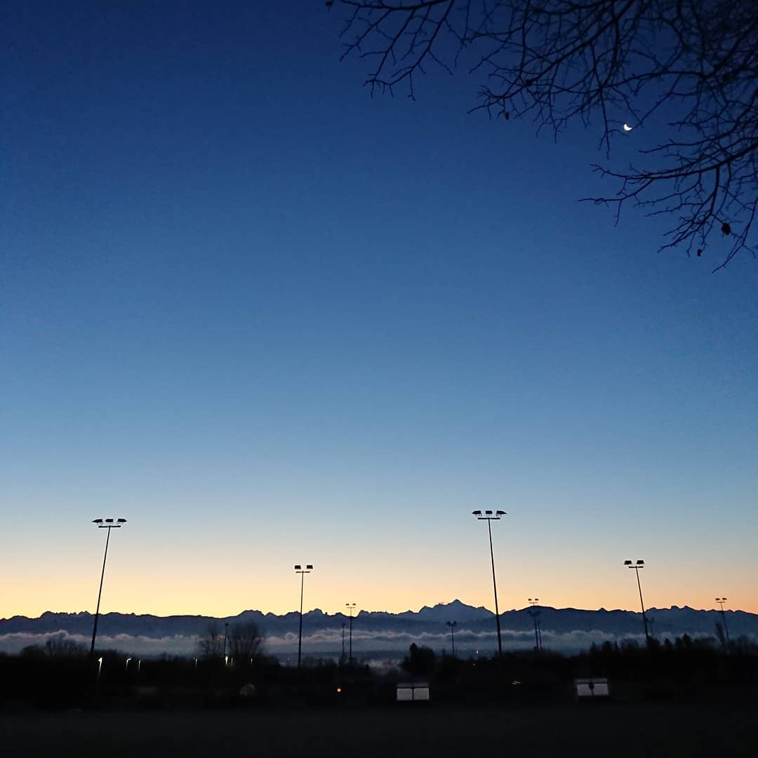 The mont blanc, the moon.