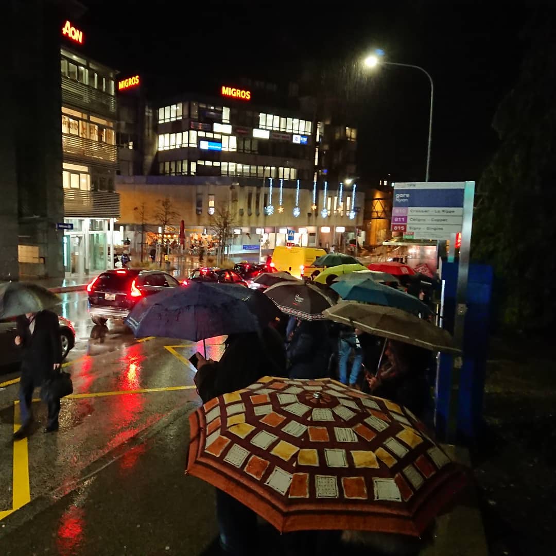 The umbrella army.