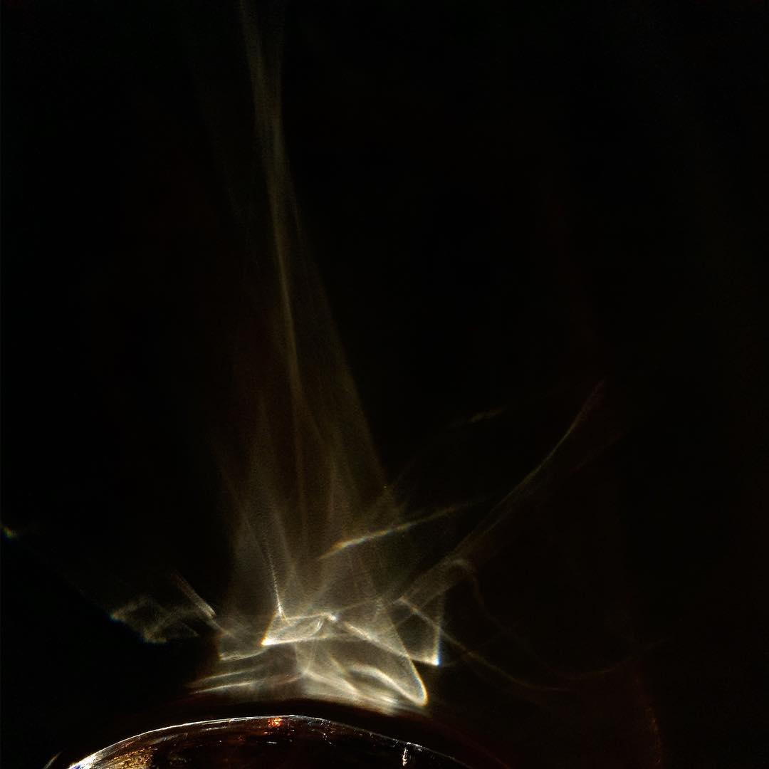 Playing with sunlight and a glass.