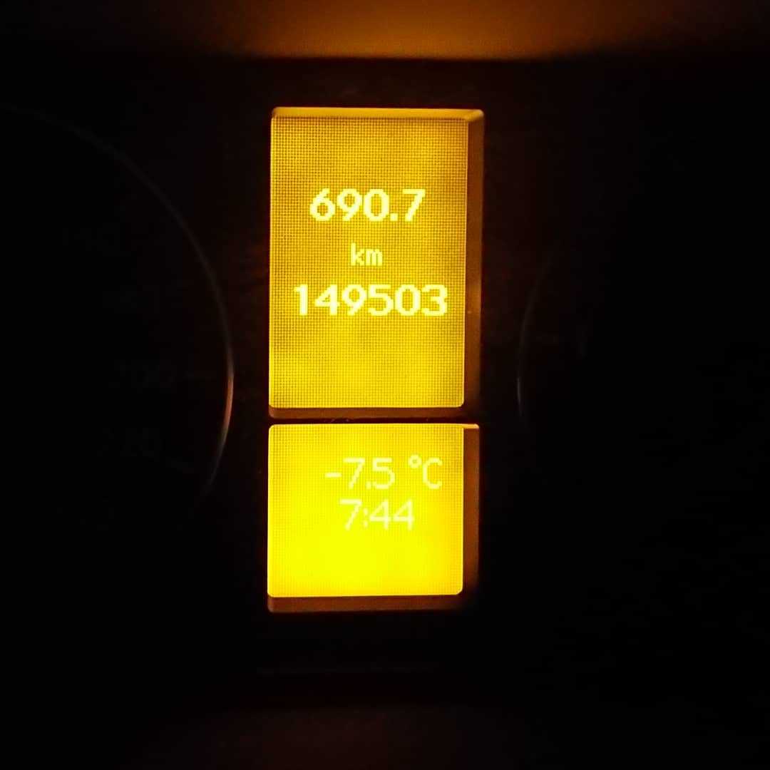 -7.5 according to the car thermometer this morning