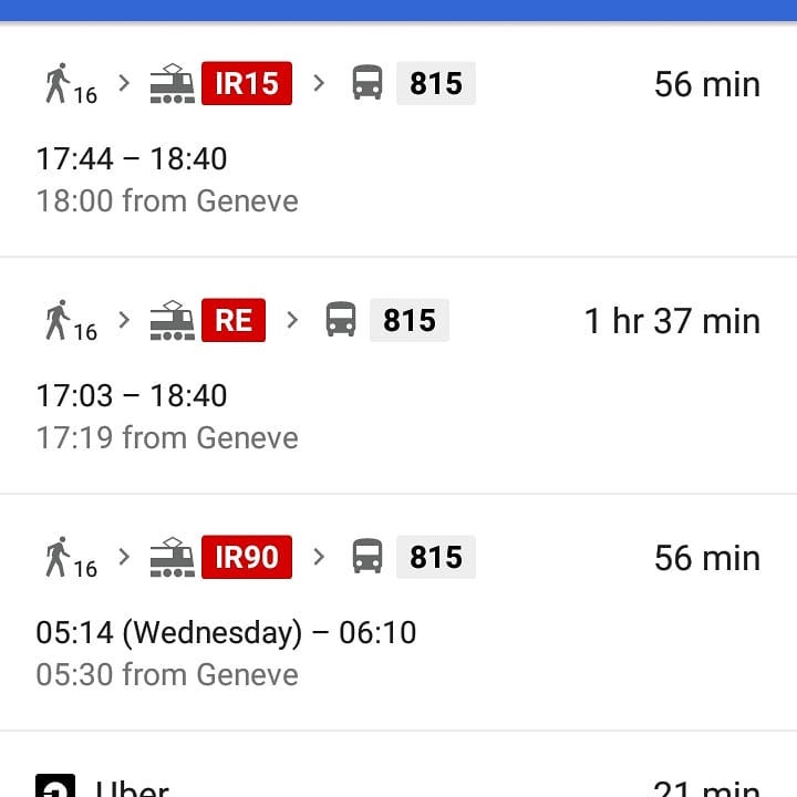 Take public transport, they said. I would need to leave work stupidly early.