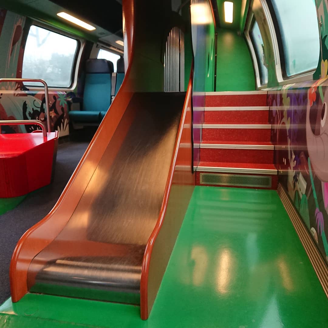 Always commute to work in the carriage with a slide.