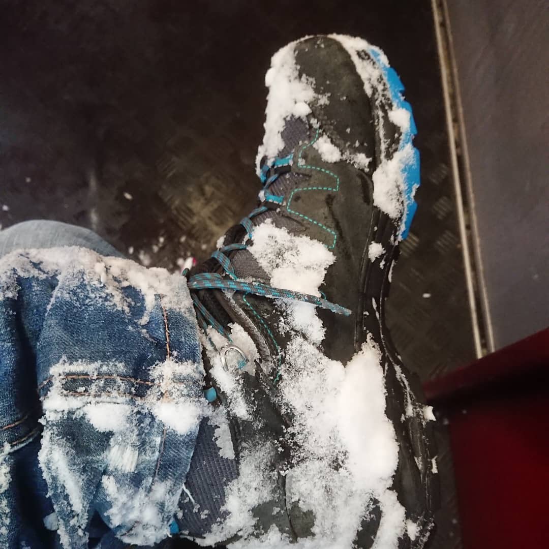 Hiking shoes to work today.