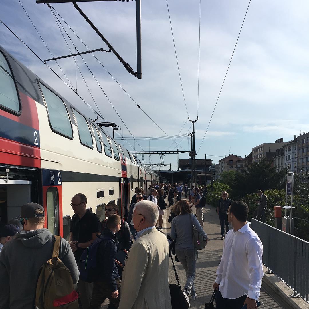 When the train is late. Not even sardined. Iâm surprised.
