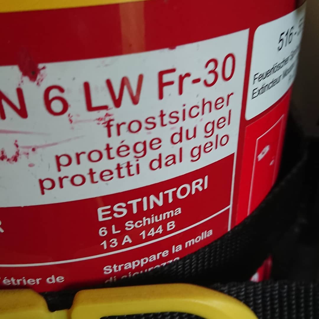 You can deice with the extinguisher.