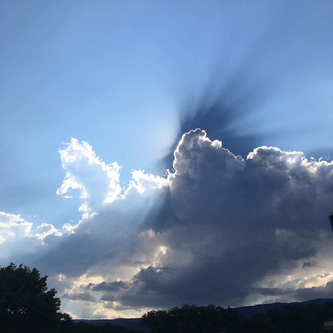 Beautiful cloud eclipse for lack of a better word.