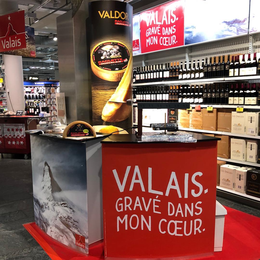 If you like eating raclette while you shop.