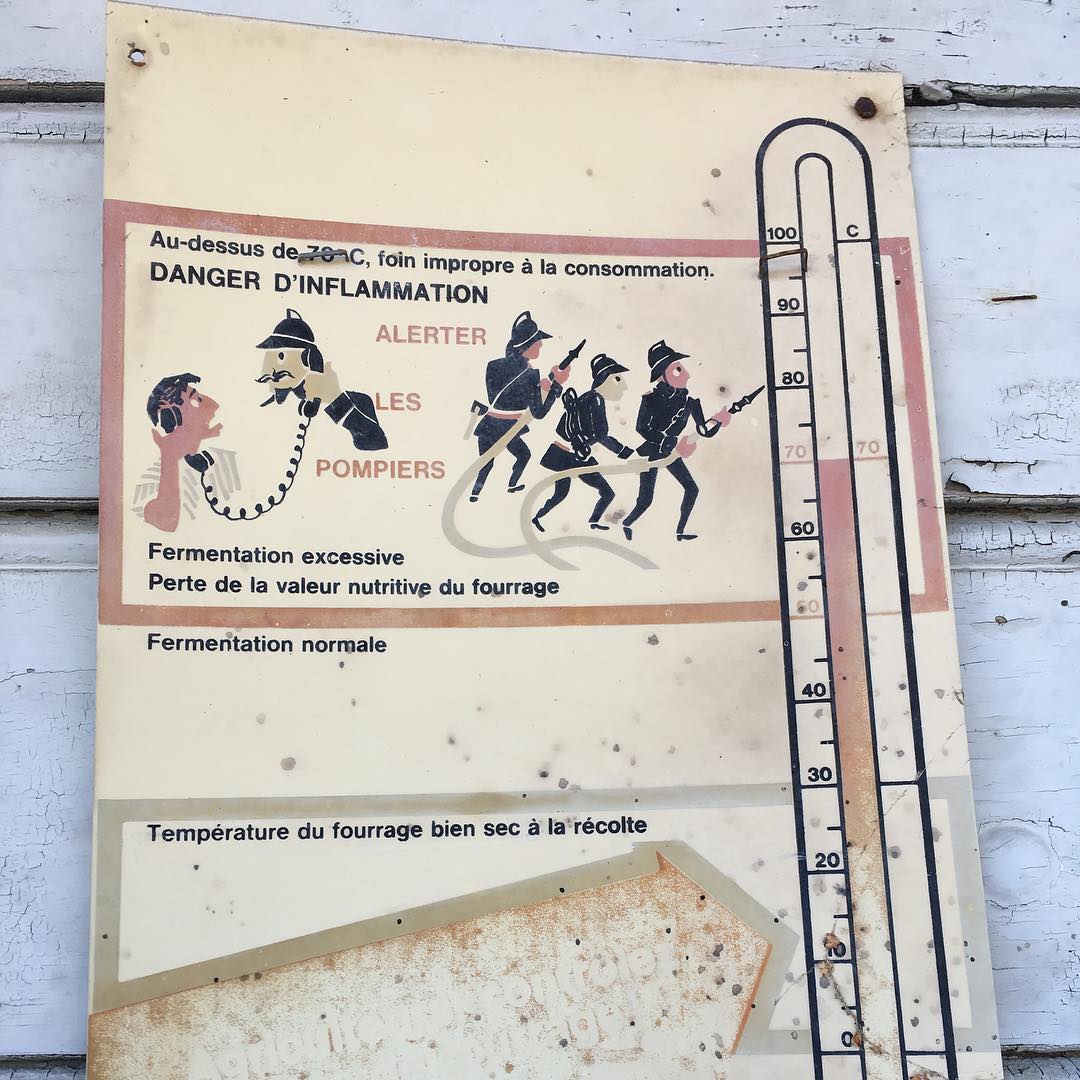 From a wall in a village. Nice old illustration.