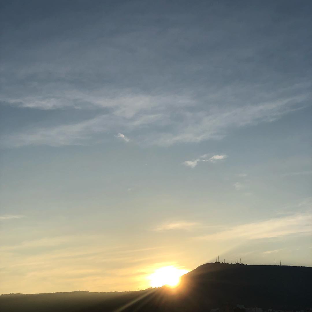 Sunrise over Spain.