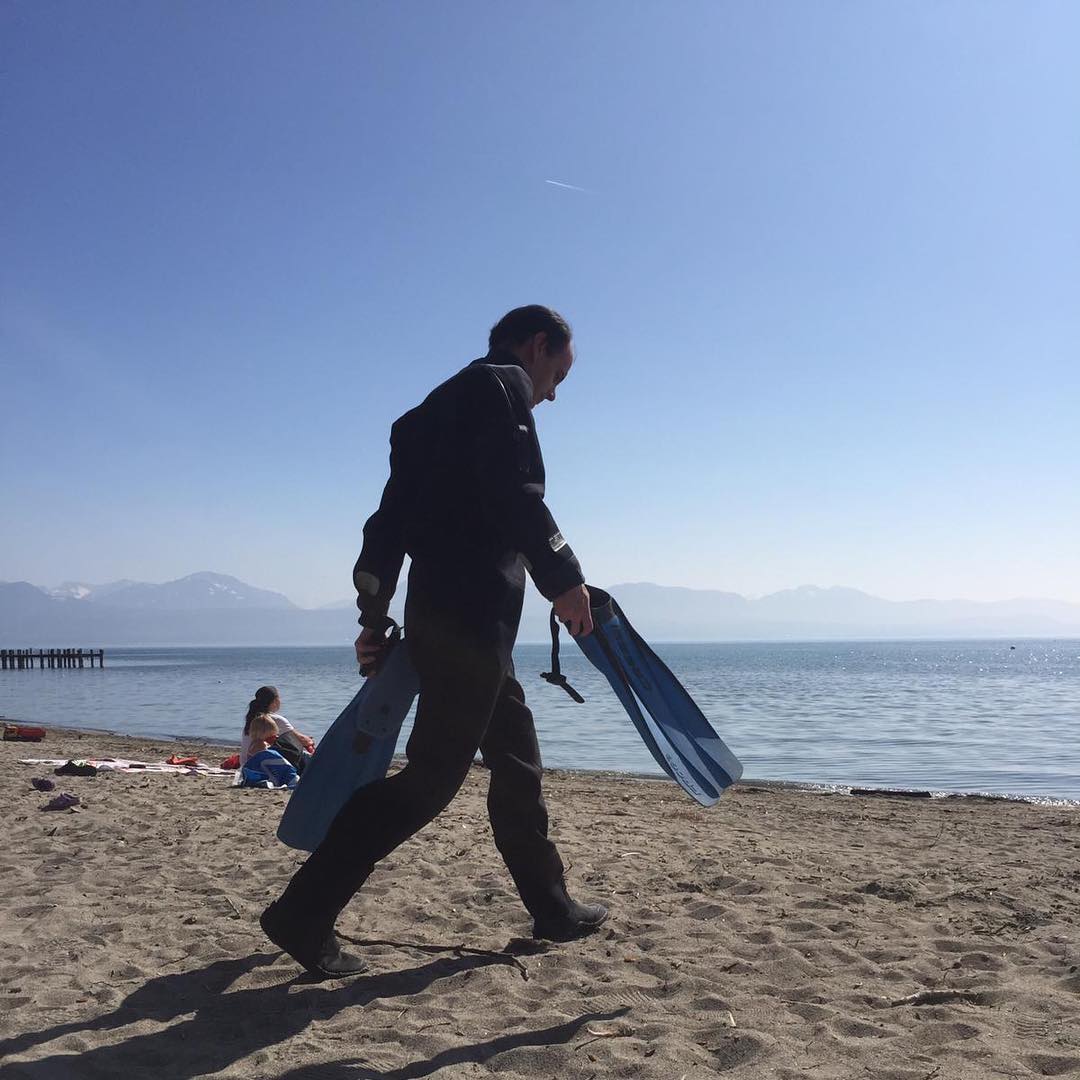 Played in the lake with my drysuit.