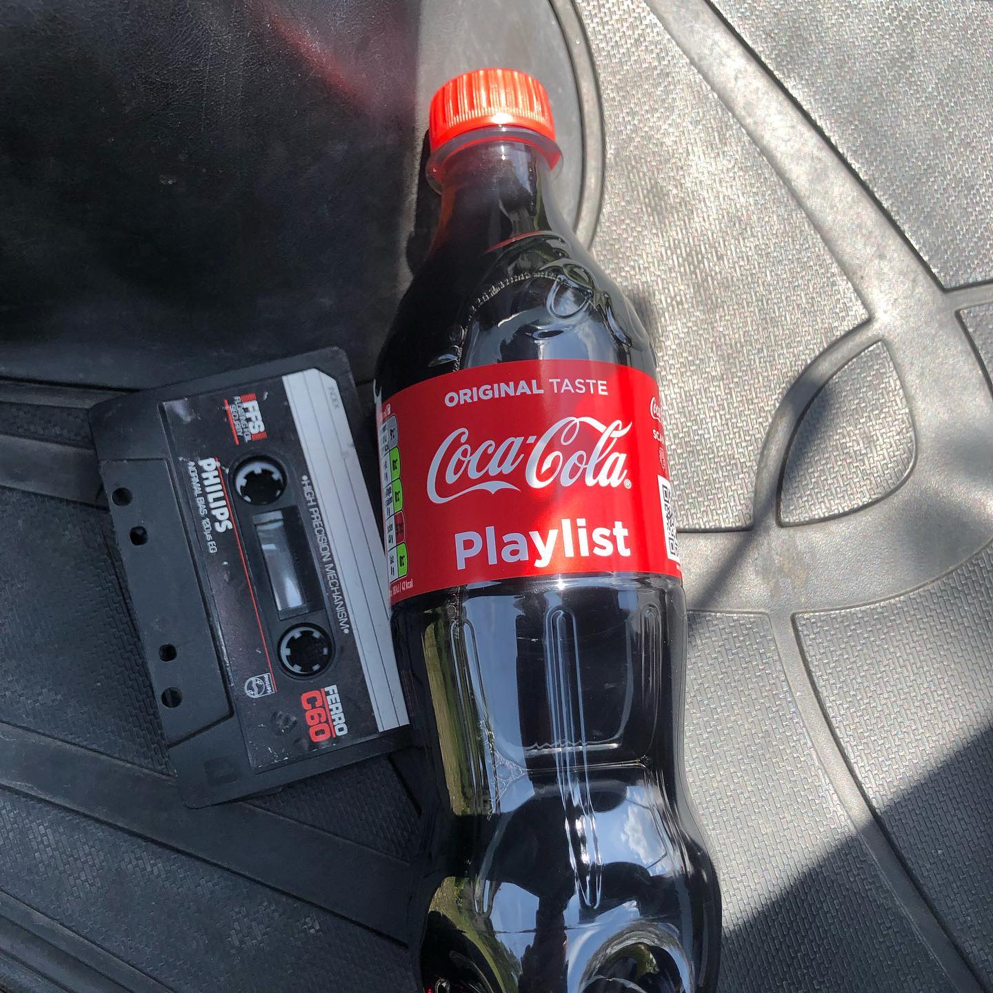 Found the tape on the floor in Eysins and I had the right bottle for the occasion.