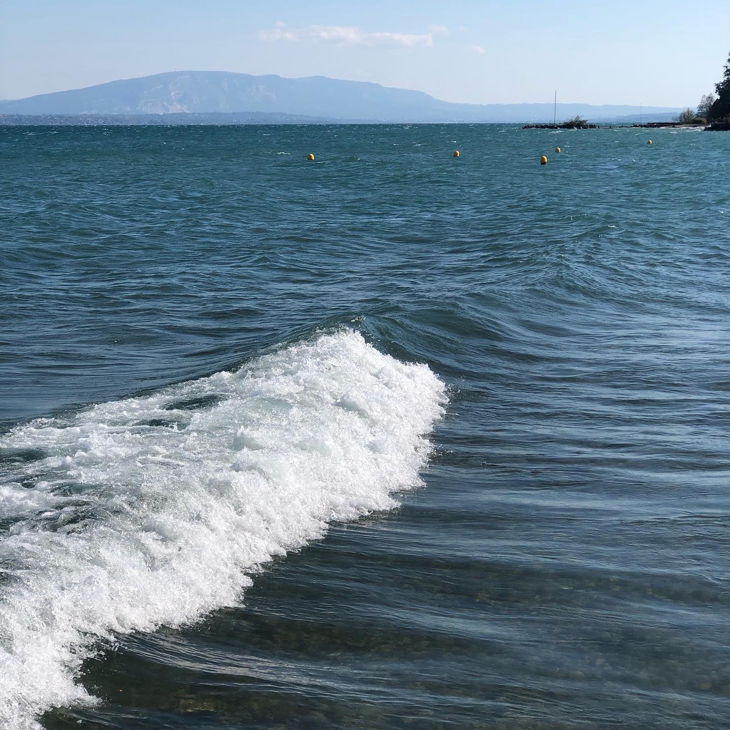 View of the SalÃ¨ve from Nyon yesterday.