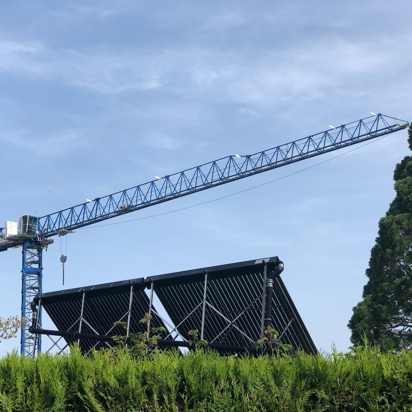 Solar water heaters from yesterdayâs walk.