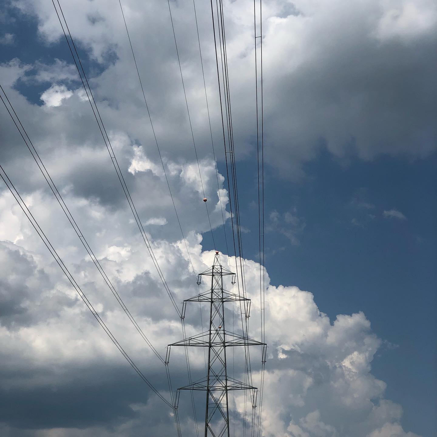 Plenty of electricity up there.