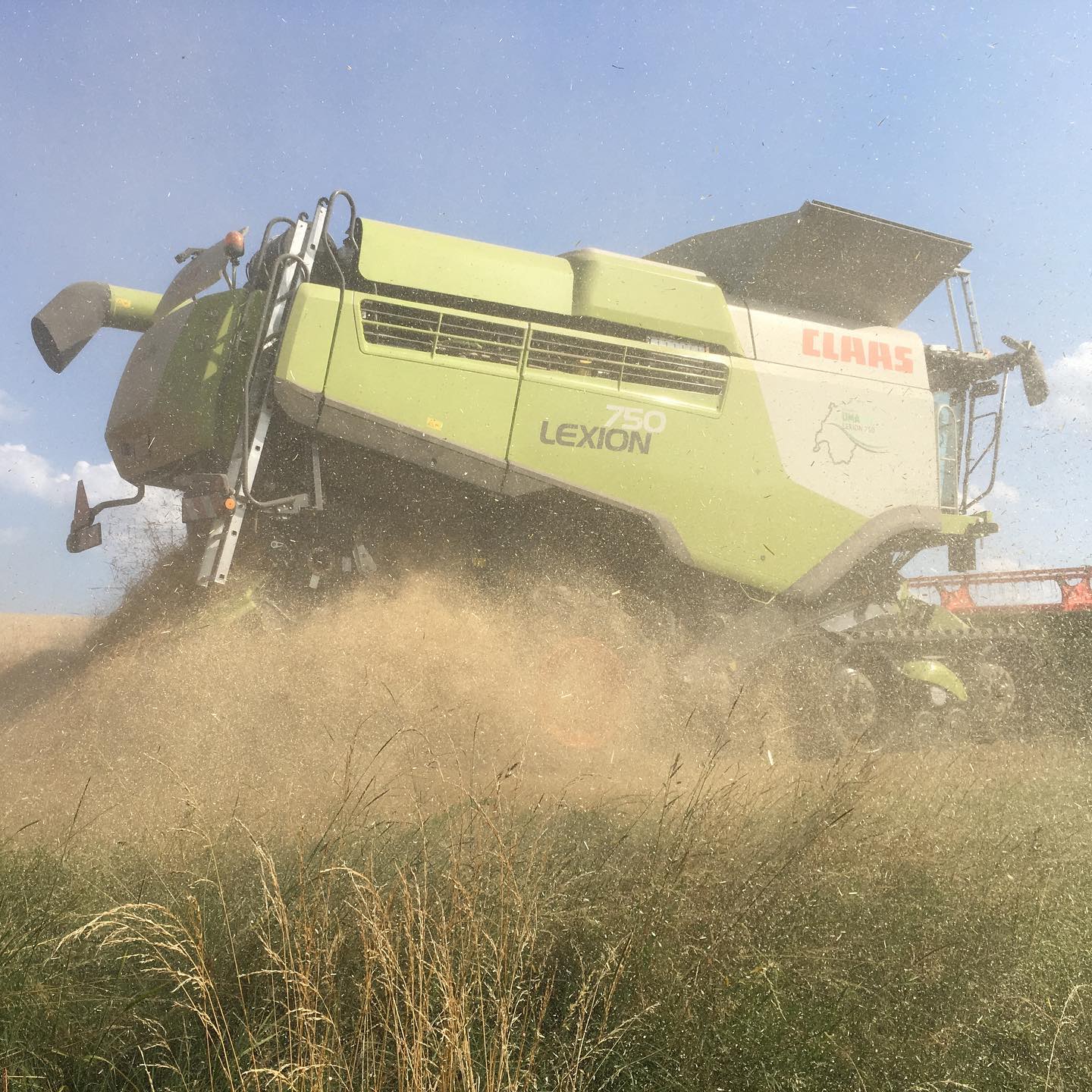 I was so close it covered me in chaff.