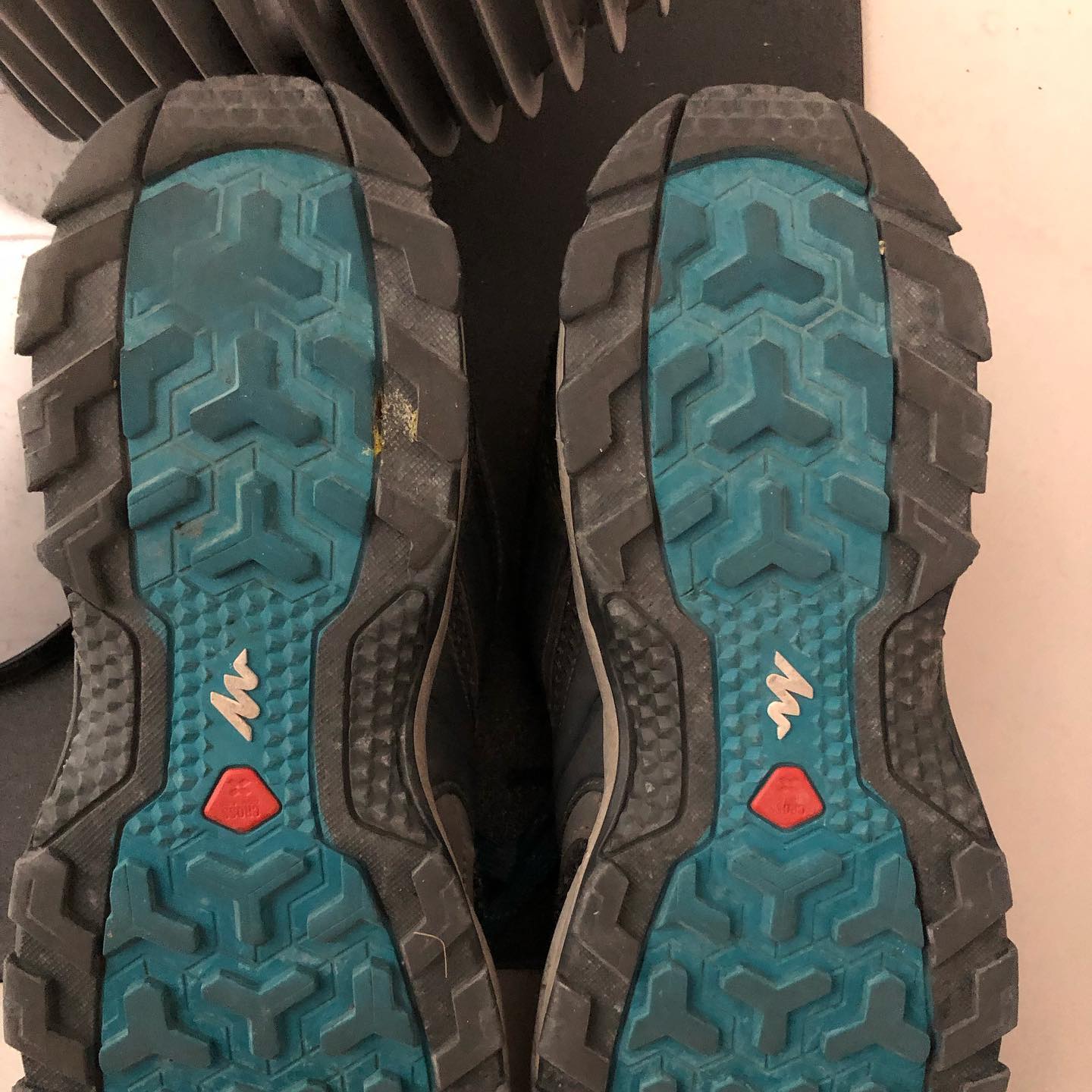 In the process of wearing out another pair of shoes. You can see which foot is dominant.