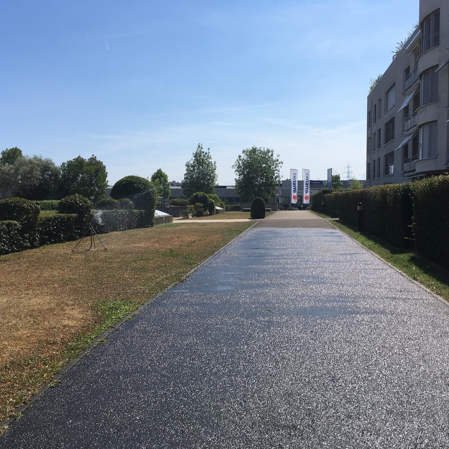 Donât forget to water the tarmac. ;-)