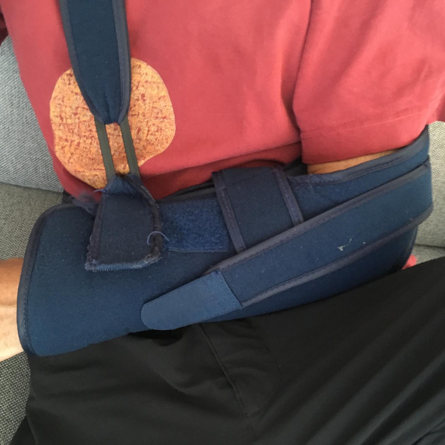 Happy I donât need to wear this all the time. Imagine wearing this during walks in 36 degree heat. :-). You know the old phrase, better me than you. I like heat and donât mind sweat. I use the daily shower as physio therapy. :-)