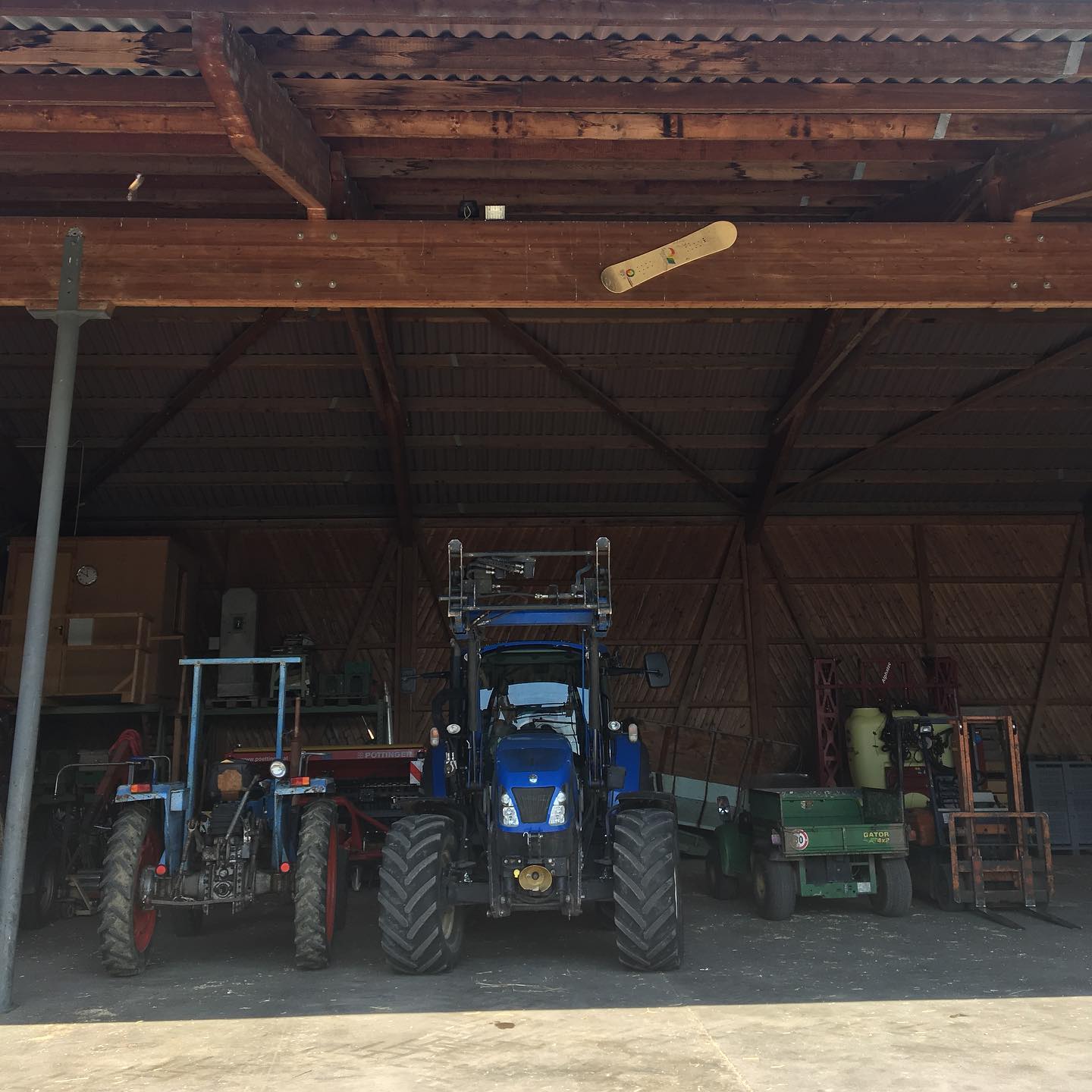 That cowbell looks like a snowboard.