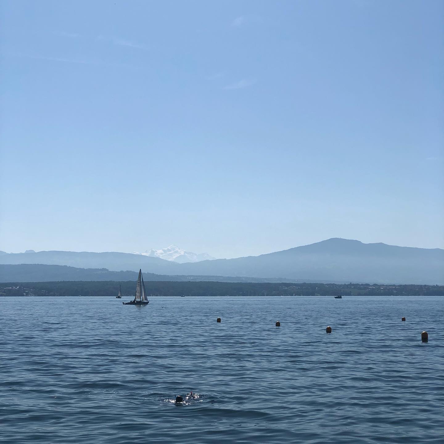 Snorkelling; sailing and the Mt Blanc.