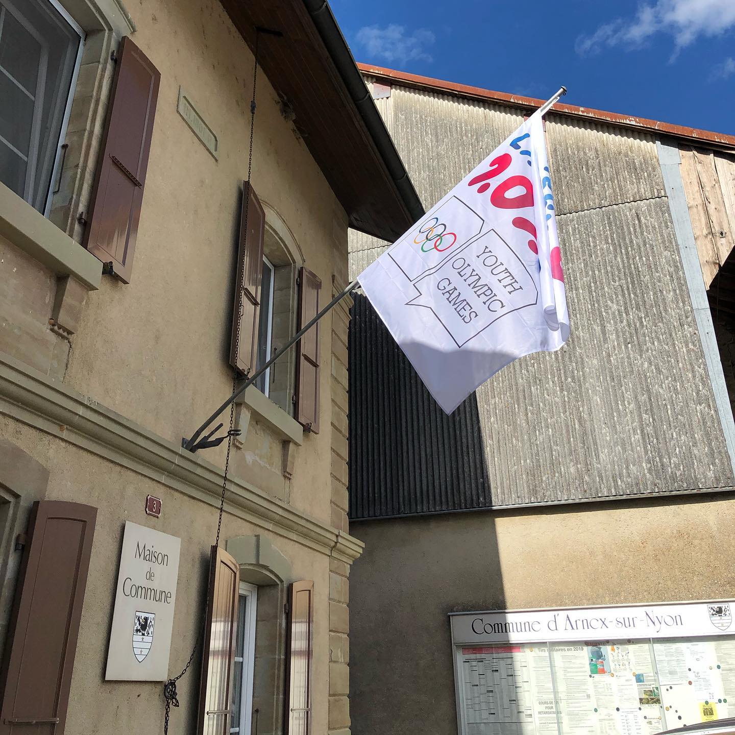 Youth Olympic Games. I donât know why they have this flag.