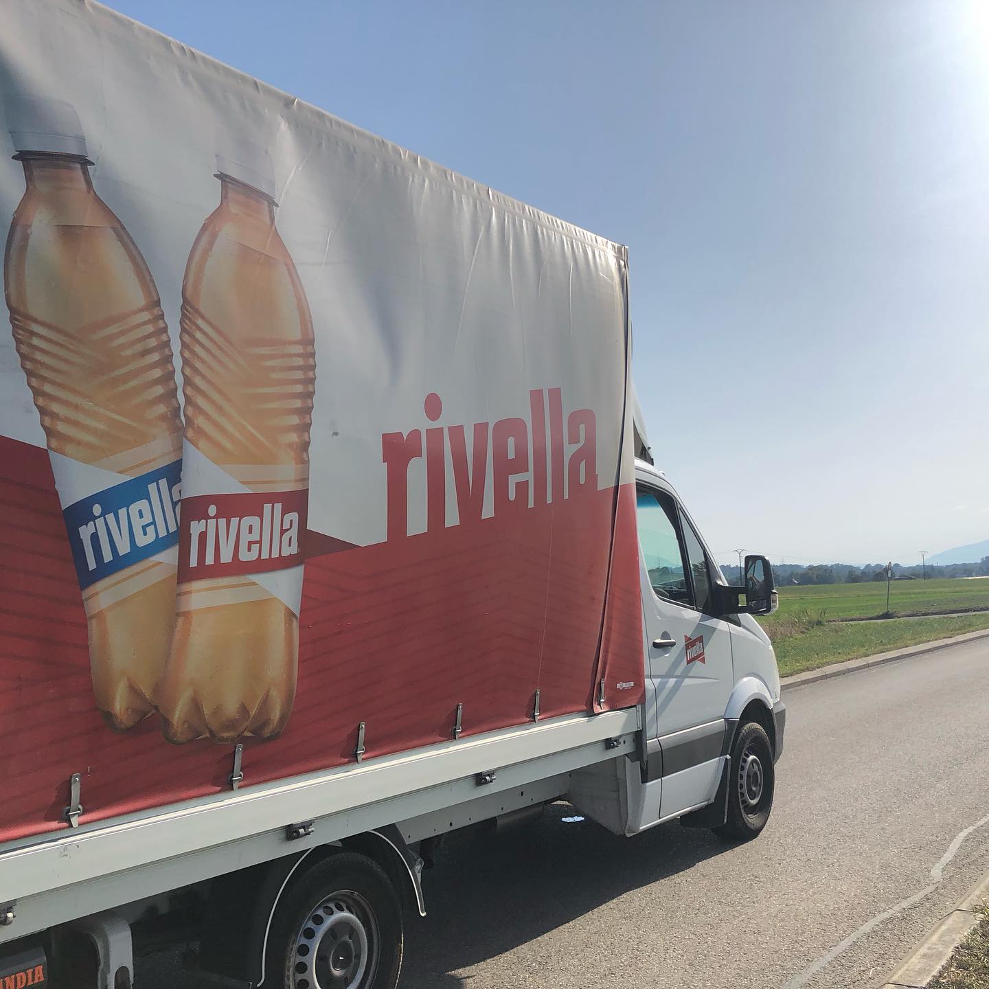 This is Switzerland. This is not a Coca Cola or Heineken truck. :-)
