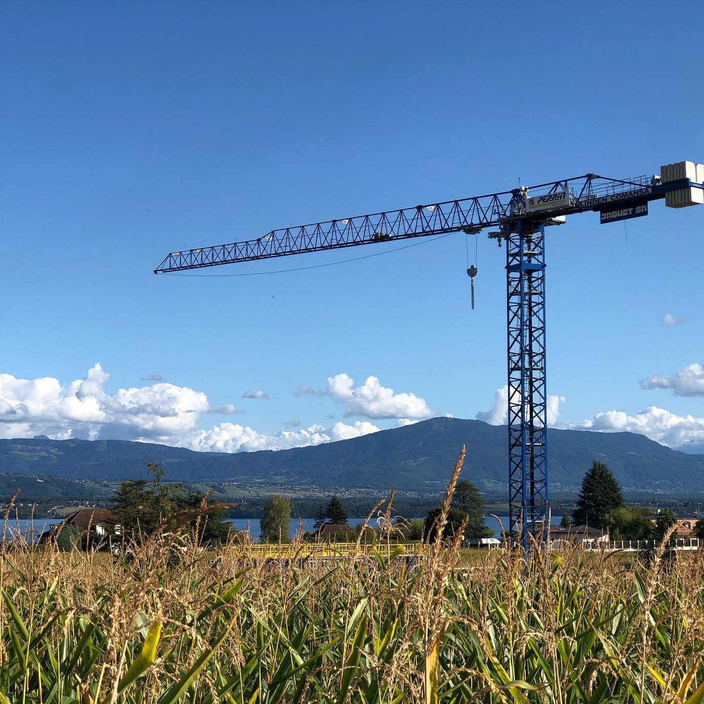 The Mt Blanc and its crane. ;-)