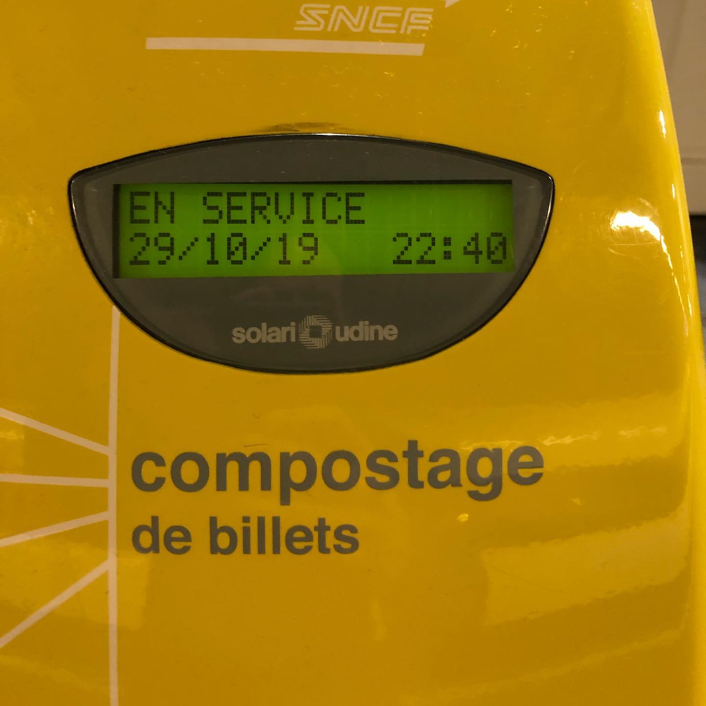 Composte your tickets.