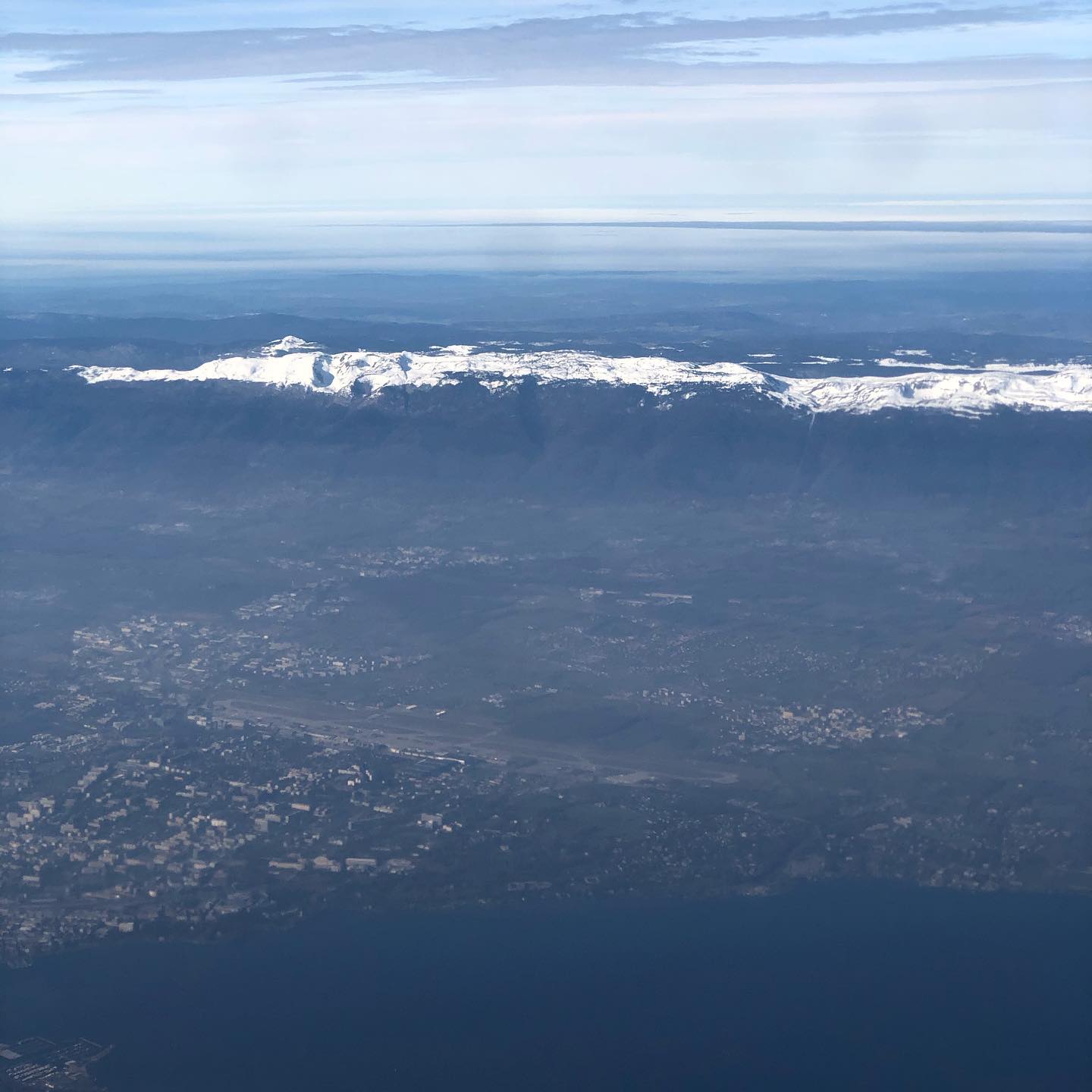 @geneveaeroport vue dâun vol Dâalicante.