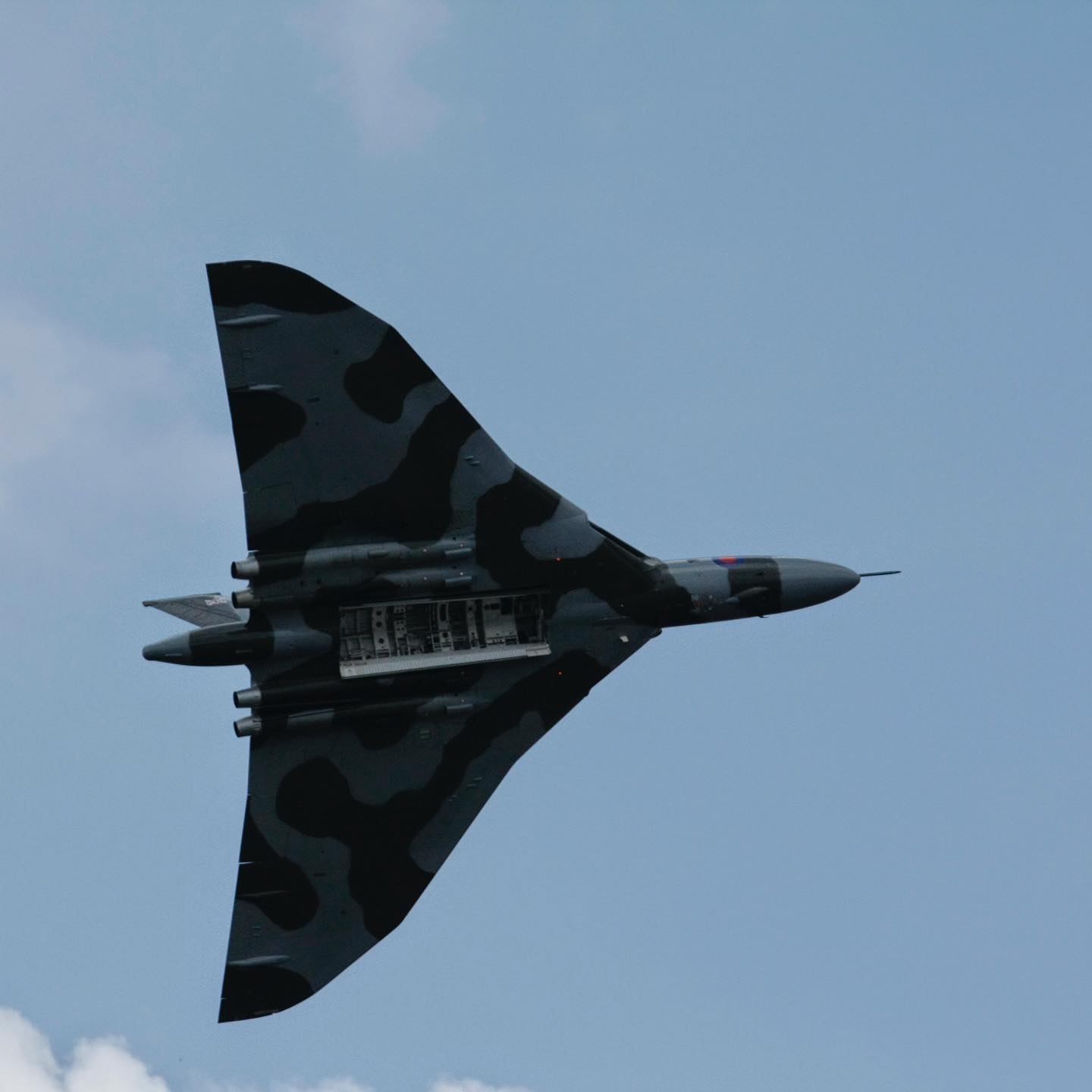 XH-558 flying over Farnborough
