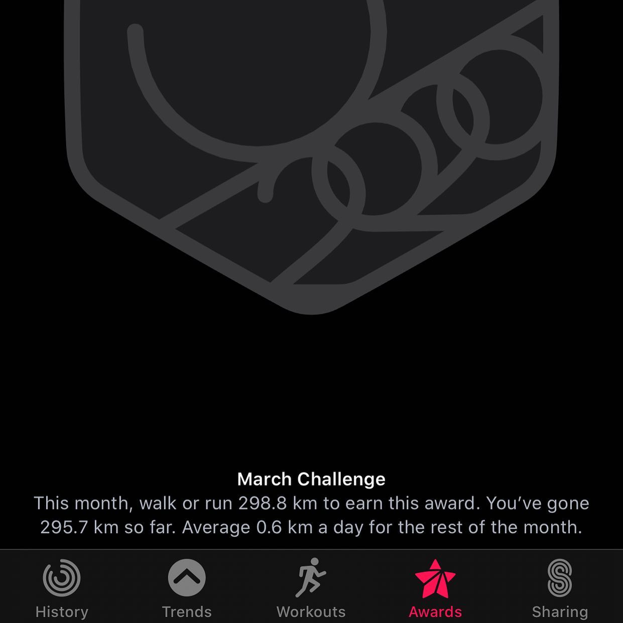 Three kilometres left.