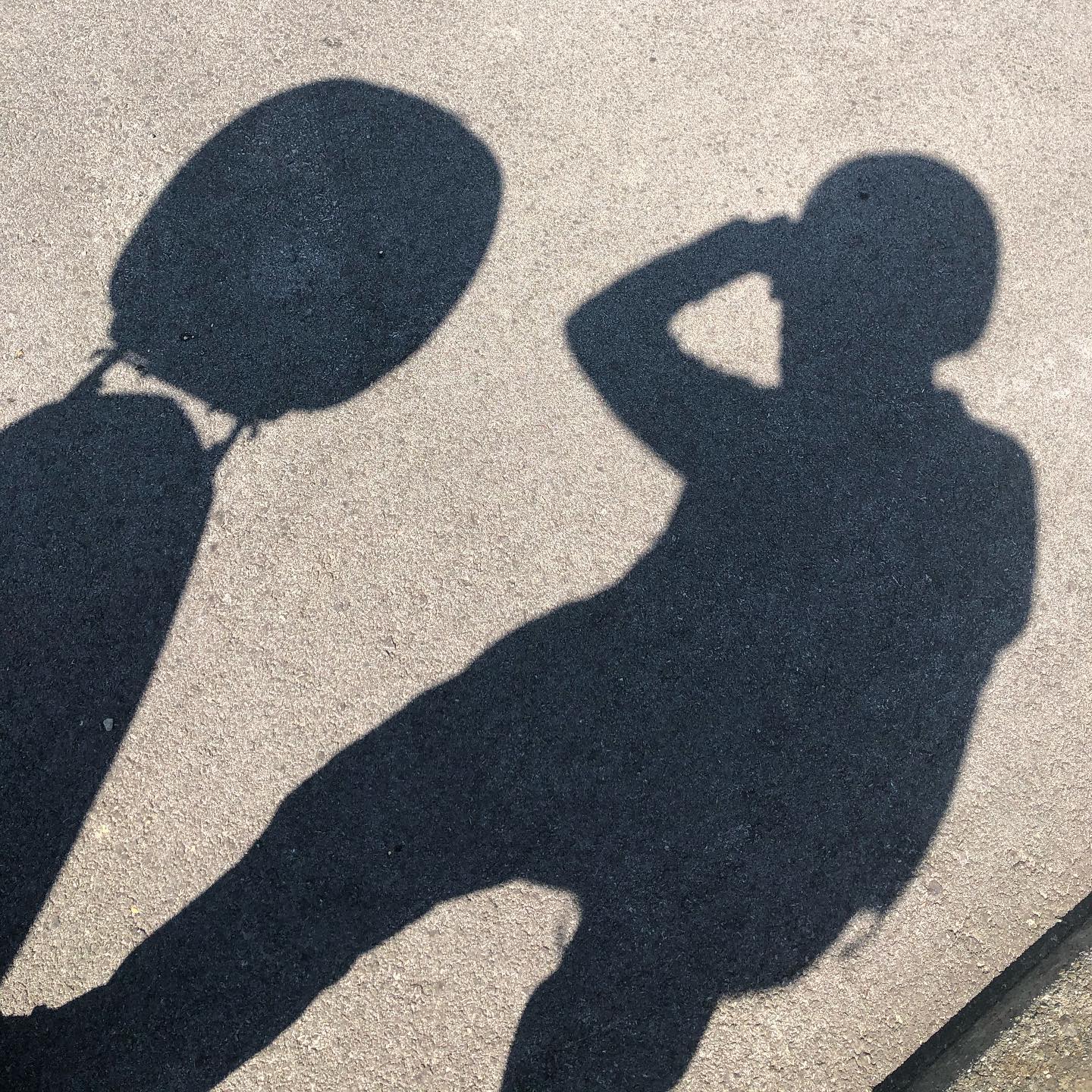 When you have spent so many weeks alone that you play with shadows ;-)