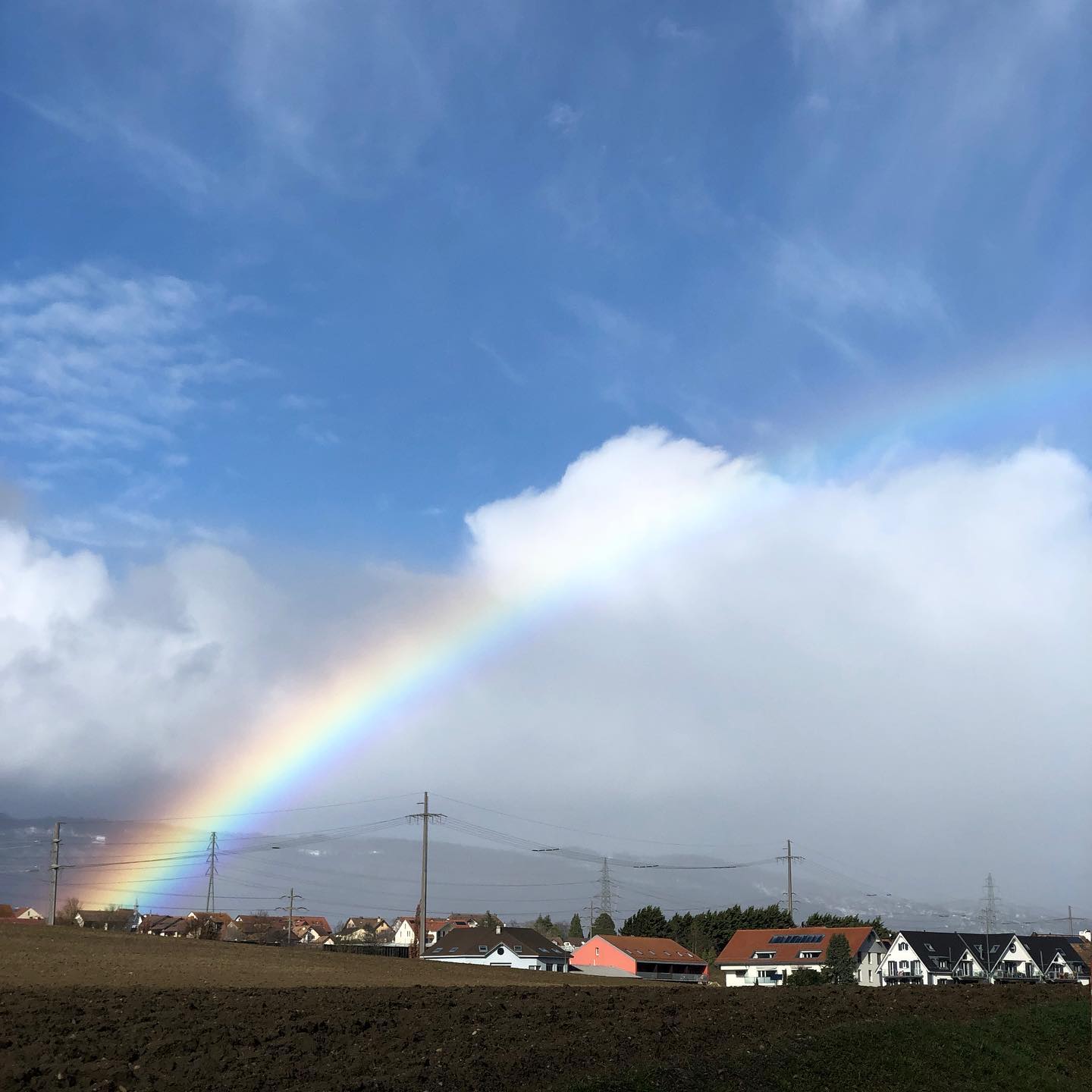 Walking towards the rainbow.