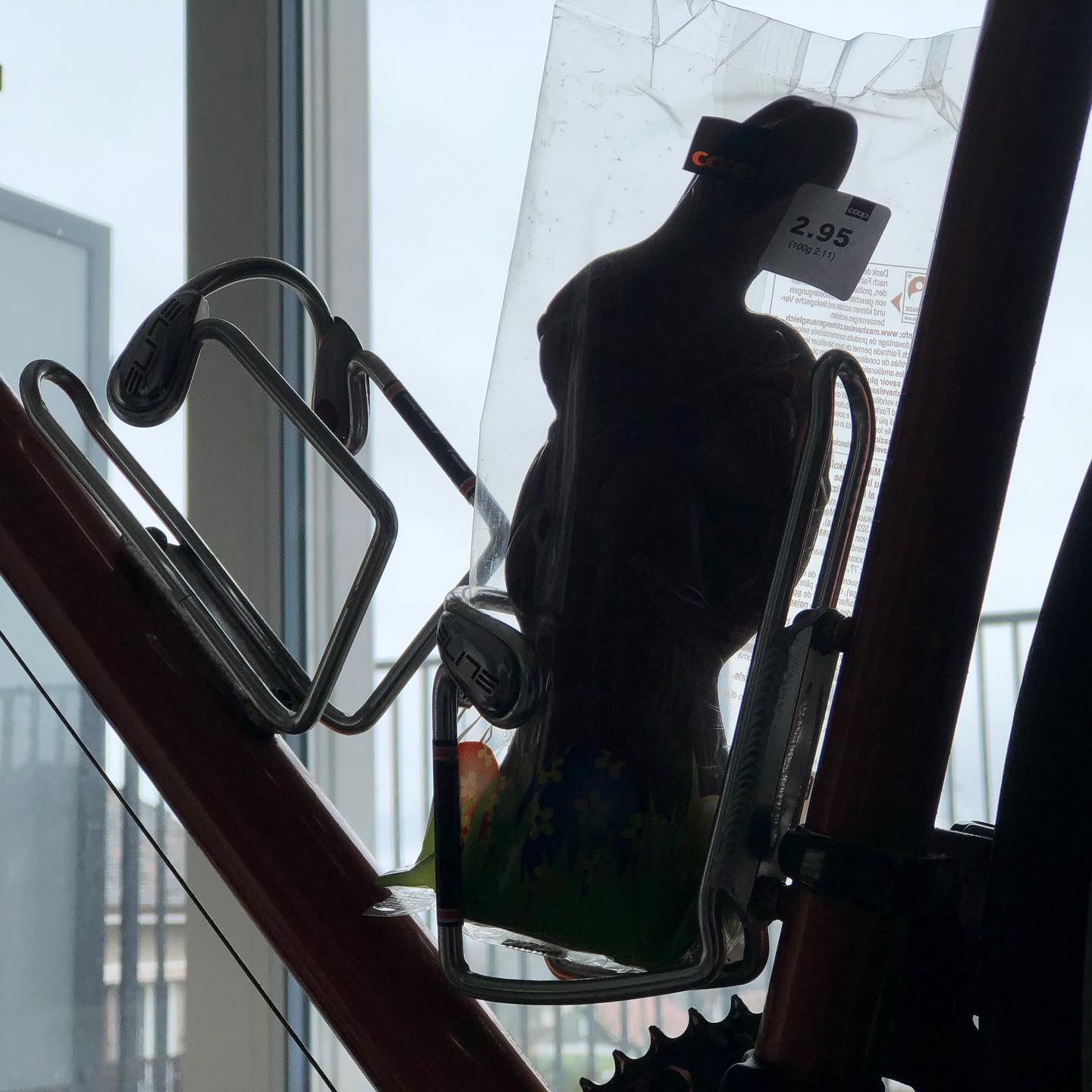 Why do you need two bottle holders? One of them is for the chocolate rabbit. @imogencotter @clippedinandfree @elodiekuijper Life in Switzerland.