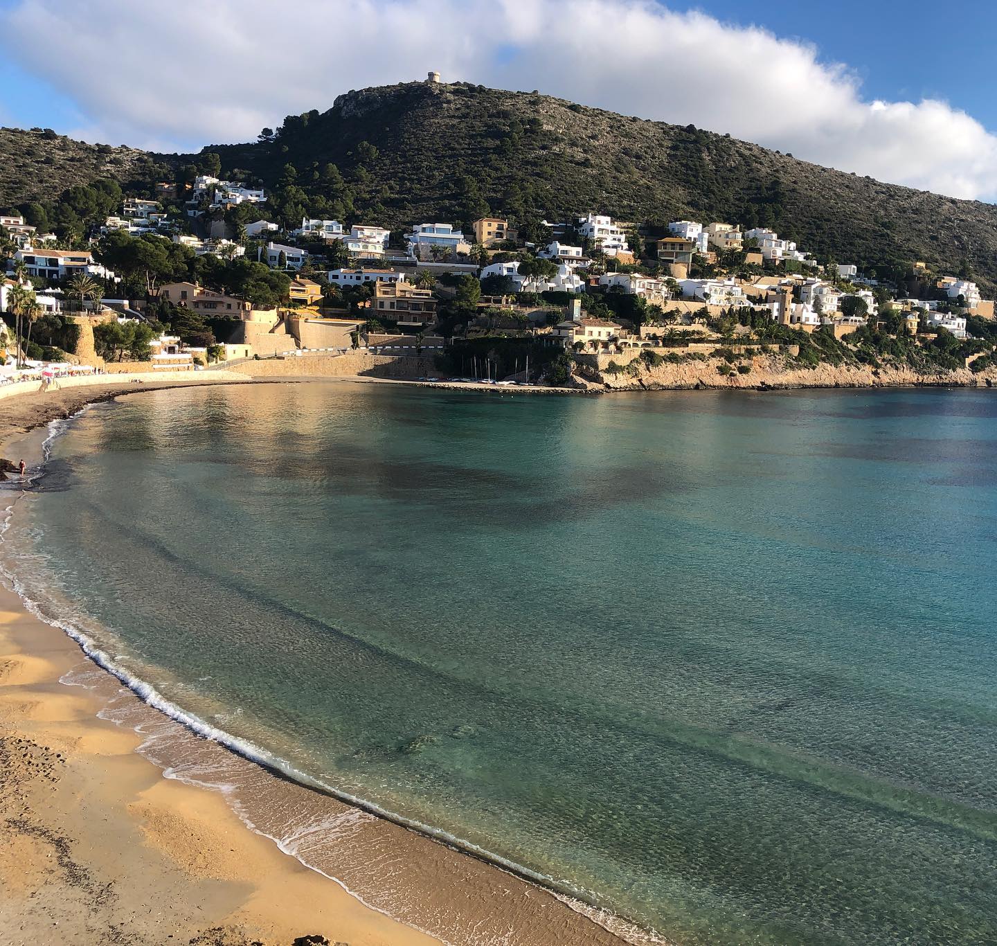 Vue de MÃ©diterranÃ©e. I had to flee the Swiss Christmas.